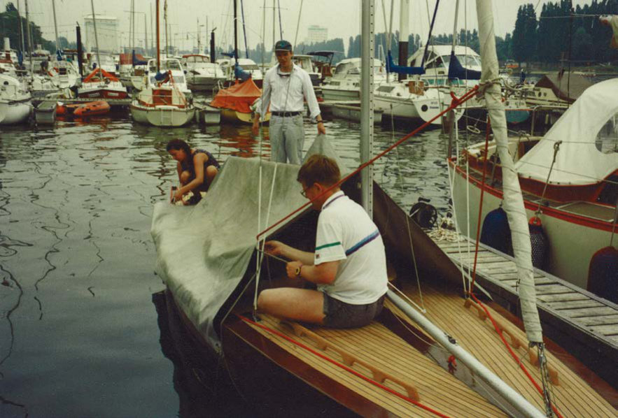 Bild 11: Endlich im Wasser, warten auf den ersten Start